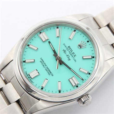 rolex air king tiffany dial